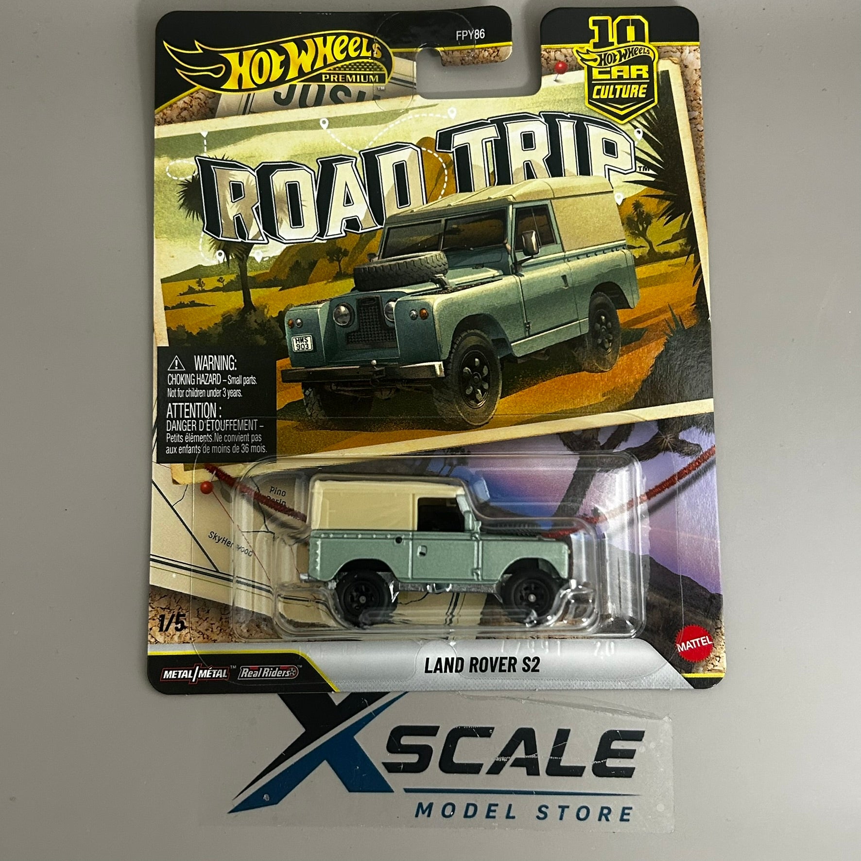 Premium Hot Wheels 1/64 Car Culture Road Trip Land Rover S2