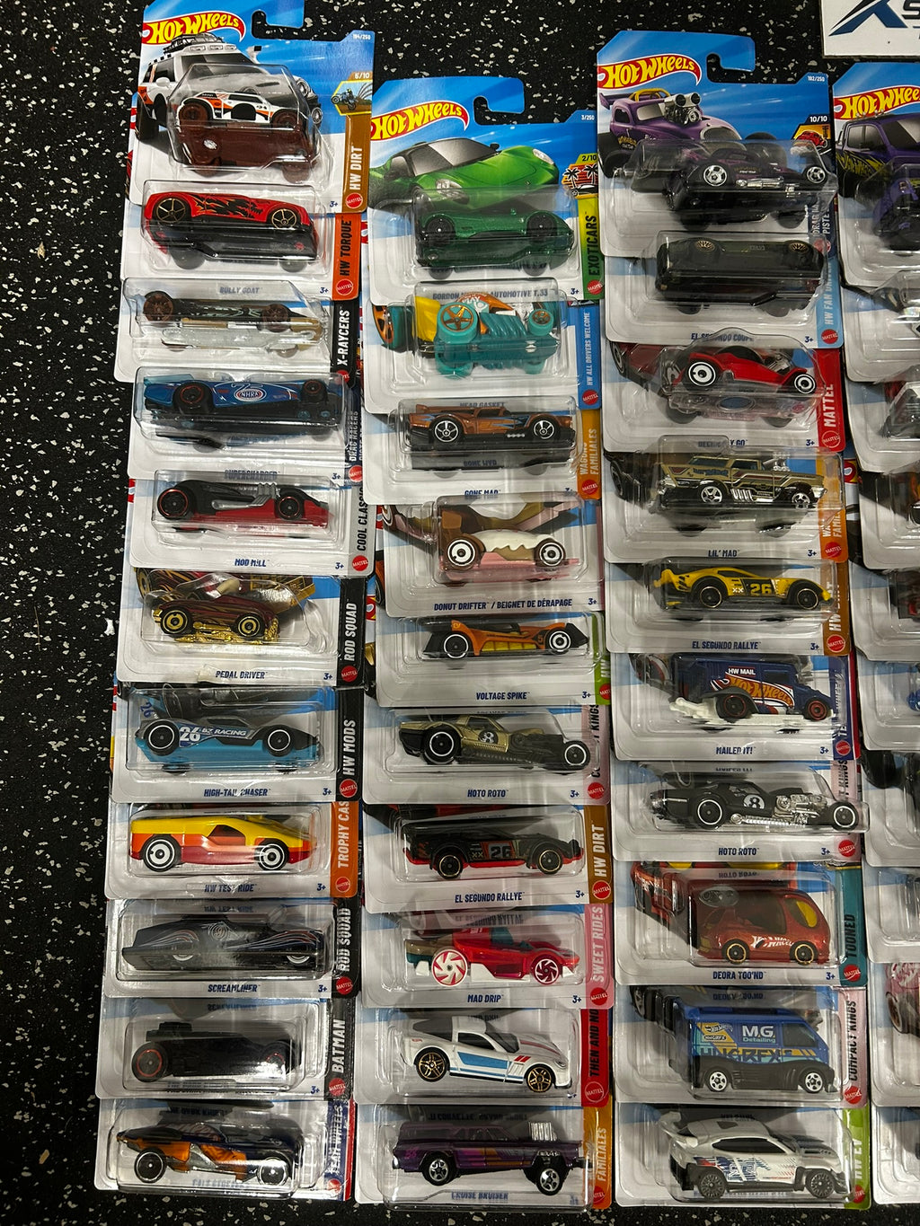 #25 Hot Wheels x72 CARS 1:64 CLEARANCE JOBLOT BUNDLE *NO DUPLICATES*