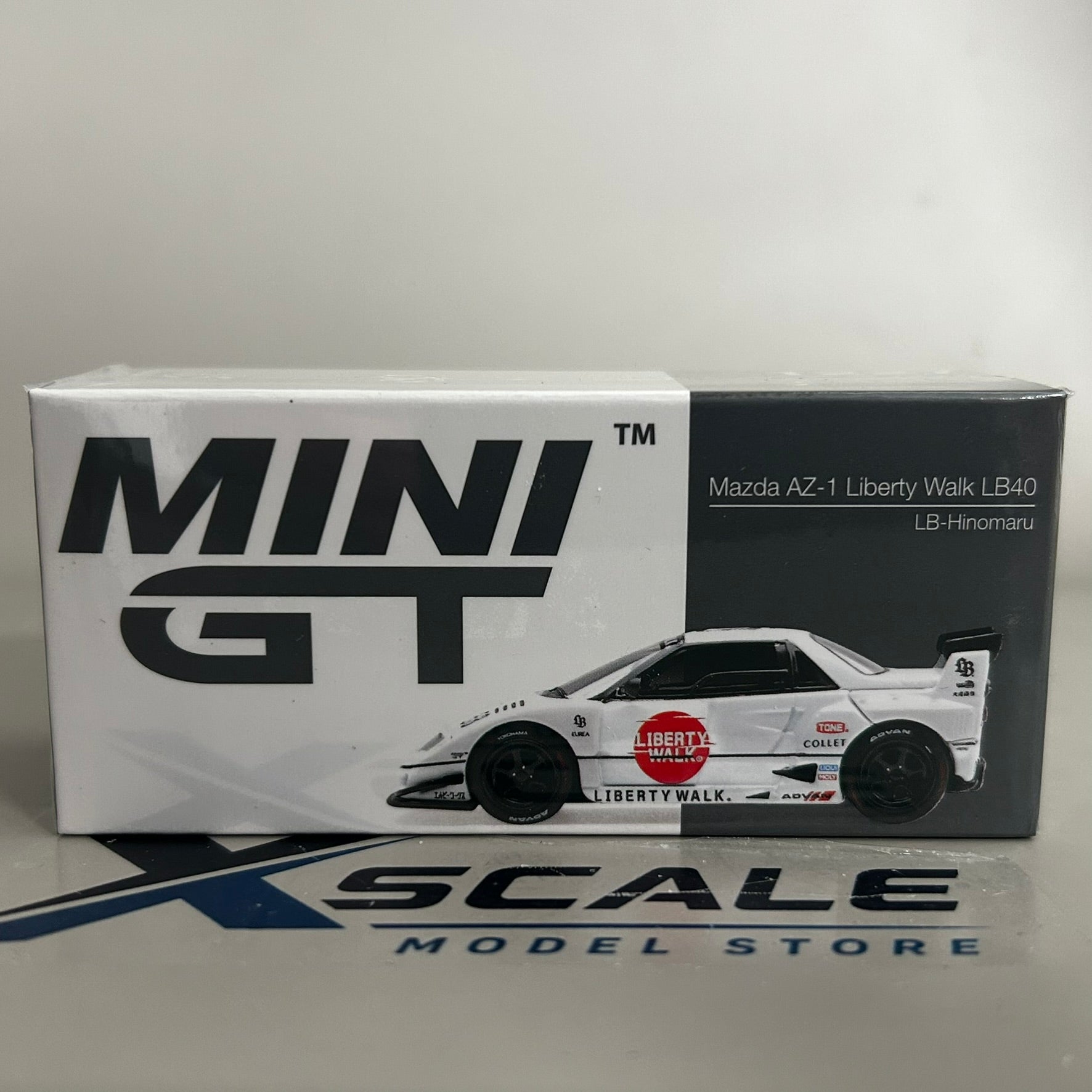 Mini GT 1/64 #1227 MAZDA AZ-1 LIBERTY WALK LB40 LB-HINOMARU