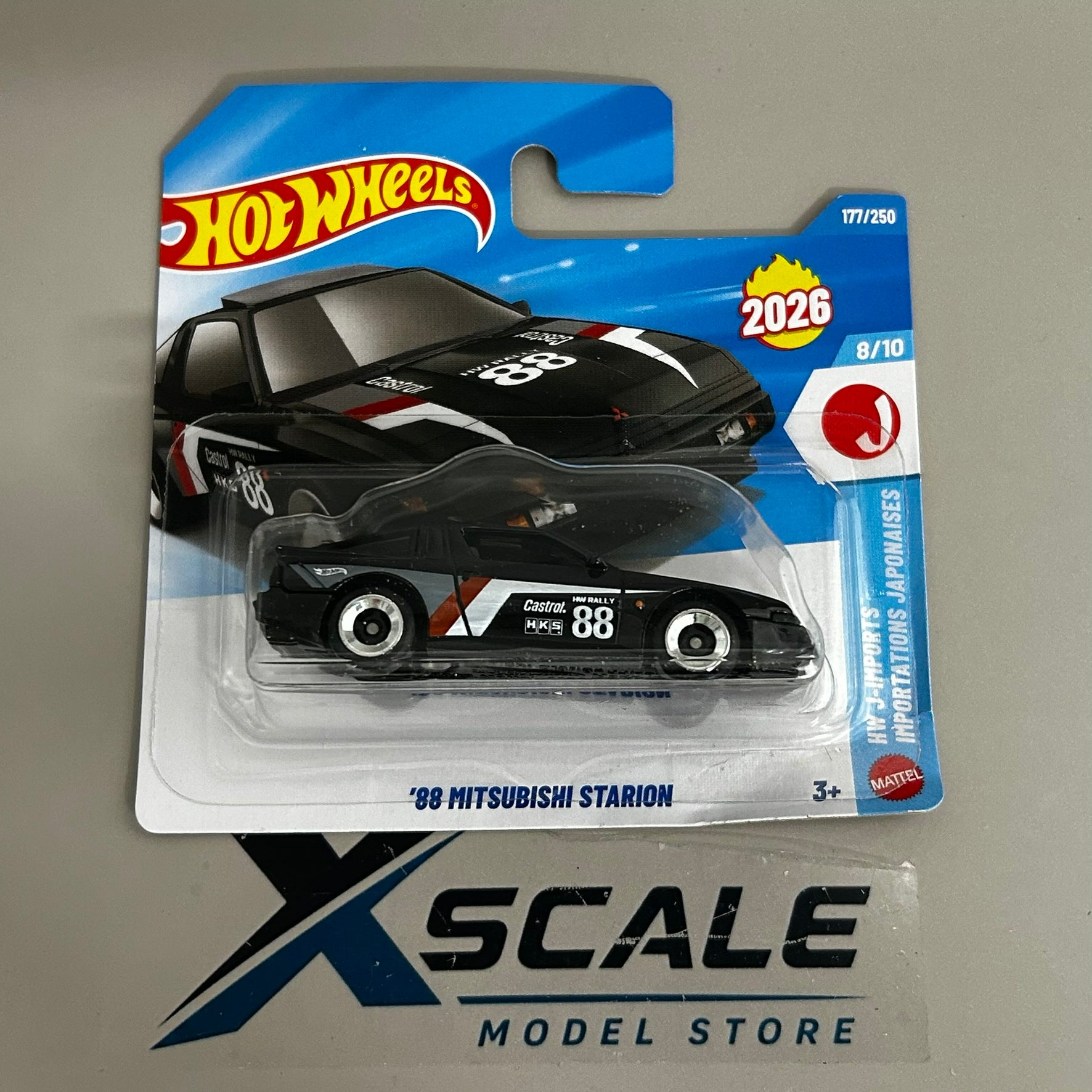 Hot Wheels 2026 P 1/64 Mitsubishi Starion 88 Black