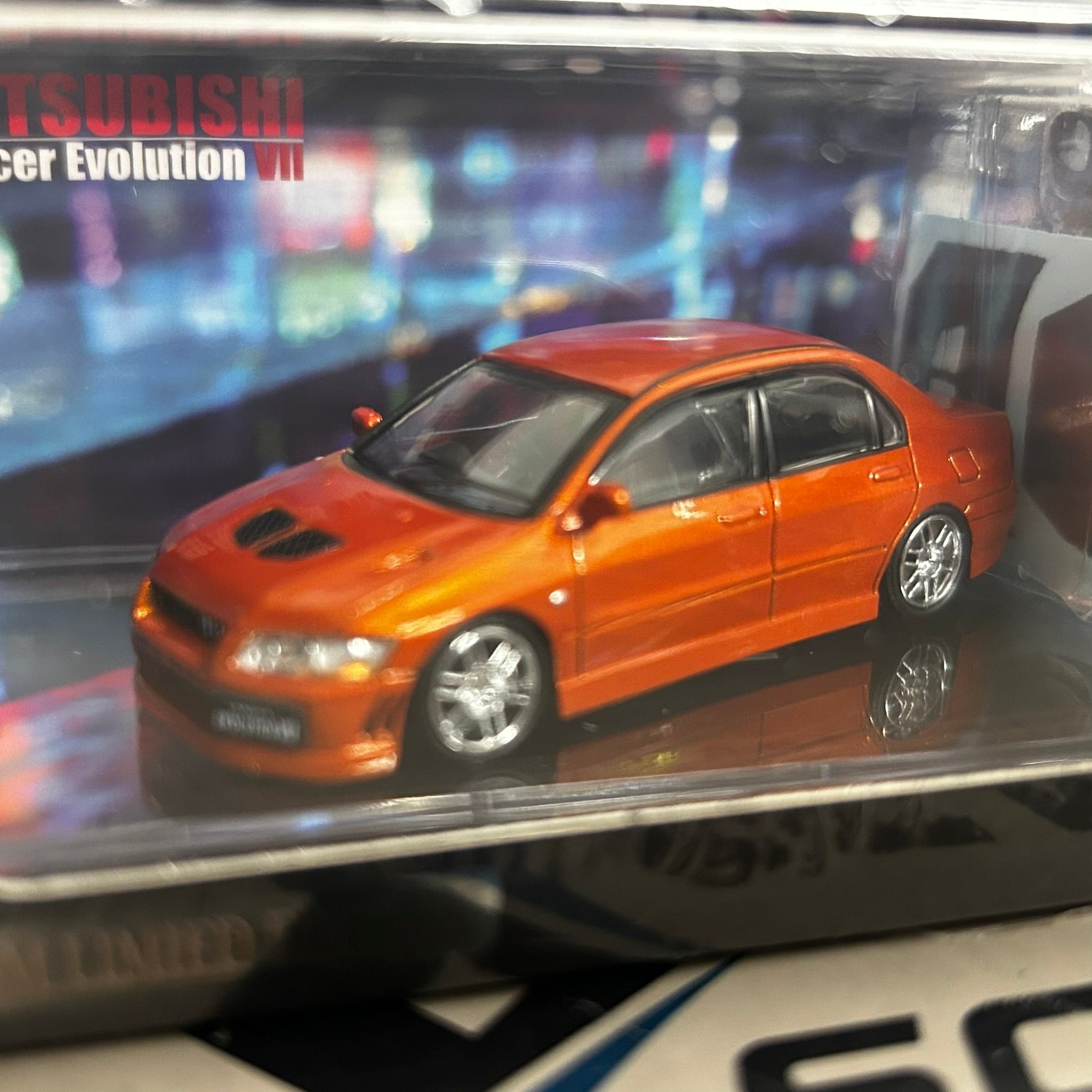 BM Creations 1/64 Mitsubishi Lancer Evolution Evo VII Orange