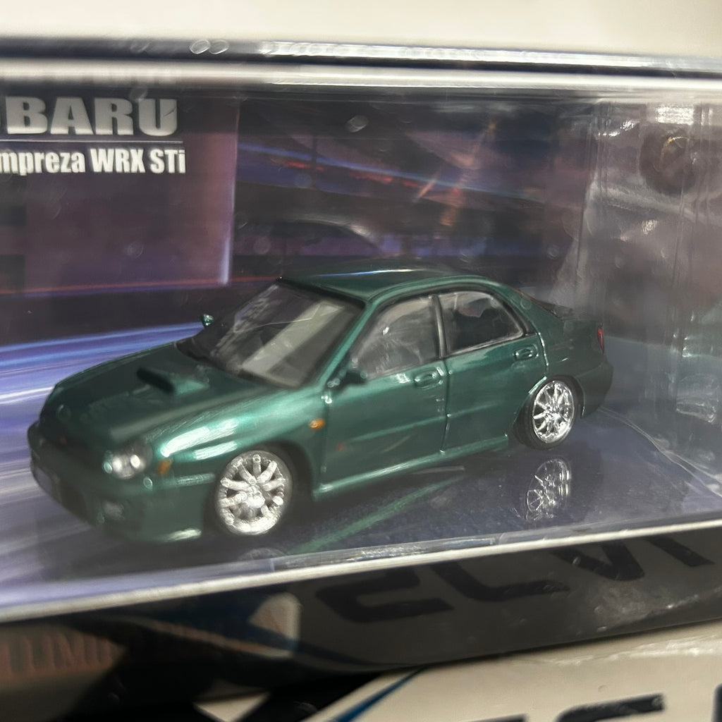 BM Creations 1/64 Subaru 2001 Impreza WRX STI Green