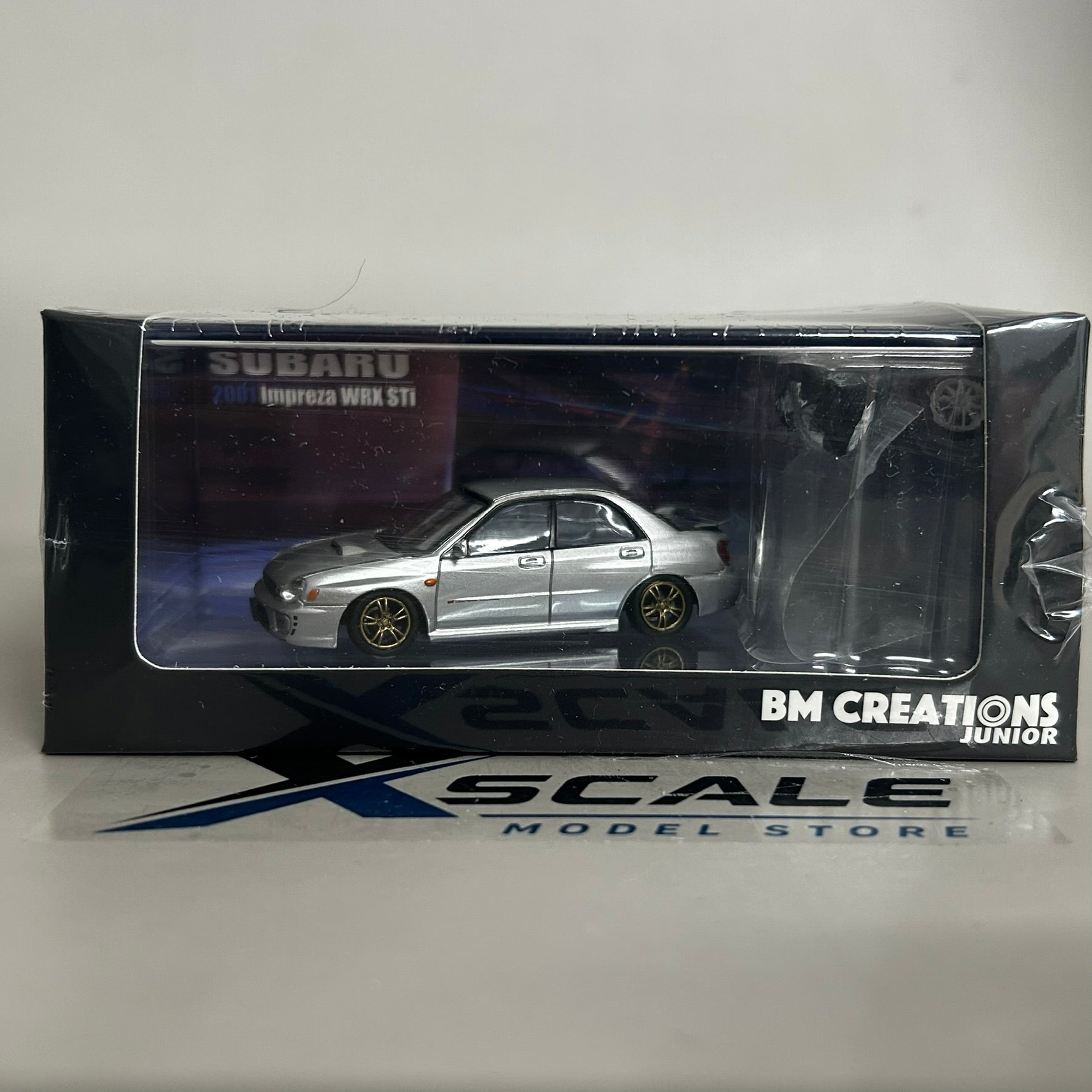 BM Creations 1/64 Subaru 2001 Impreza WRX STI Silver