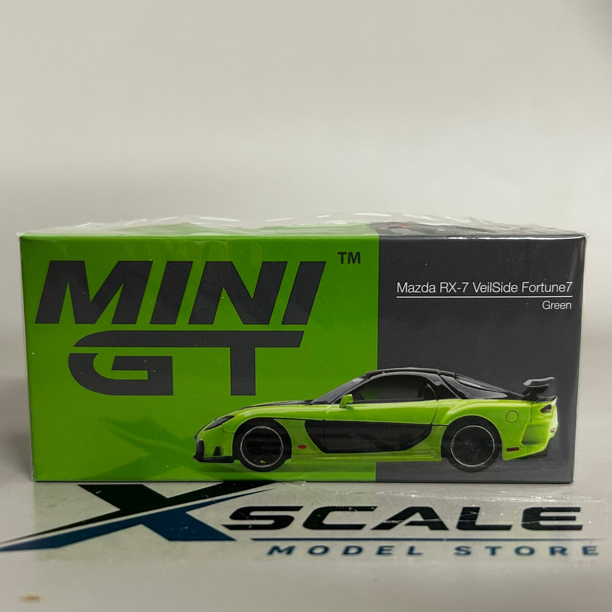 Mini GT 1/64 #1223 Mazda RX7 Veilside Fortune7 Green