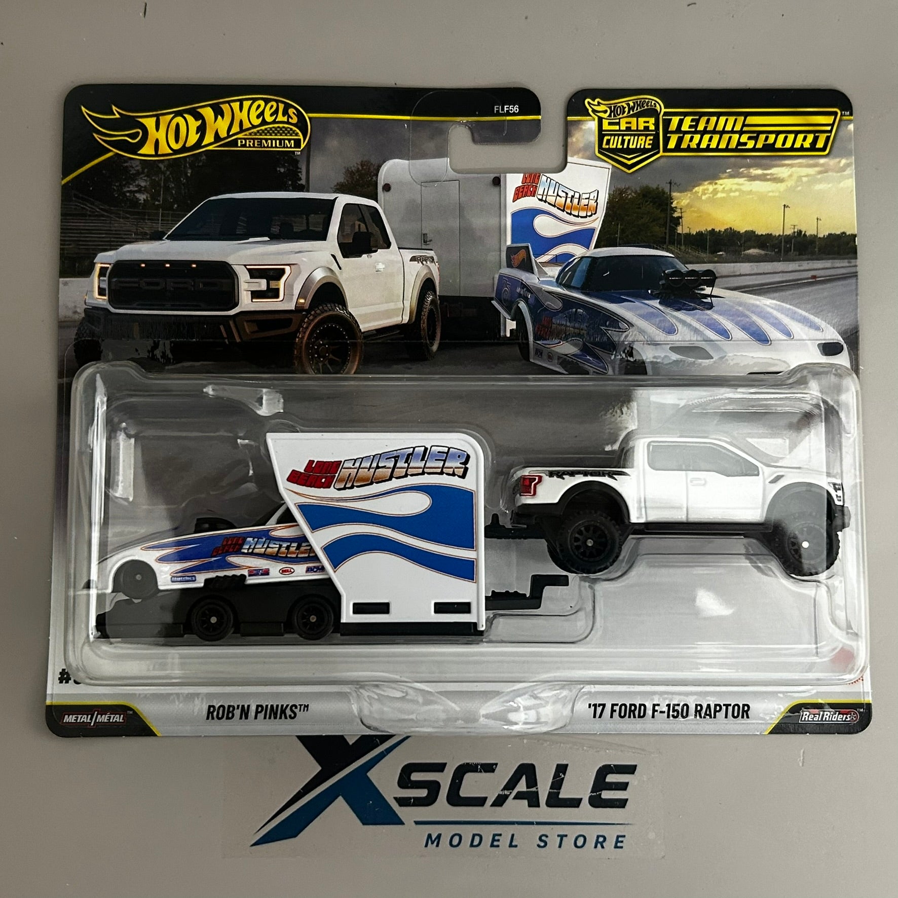 Premium Hot Wheels Team Transport 1/64 Rob N Pinks Ford Raptor F150
