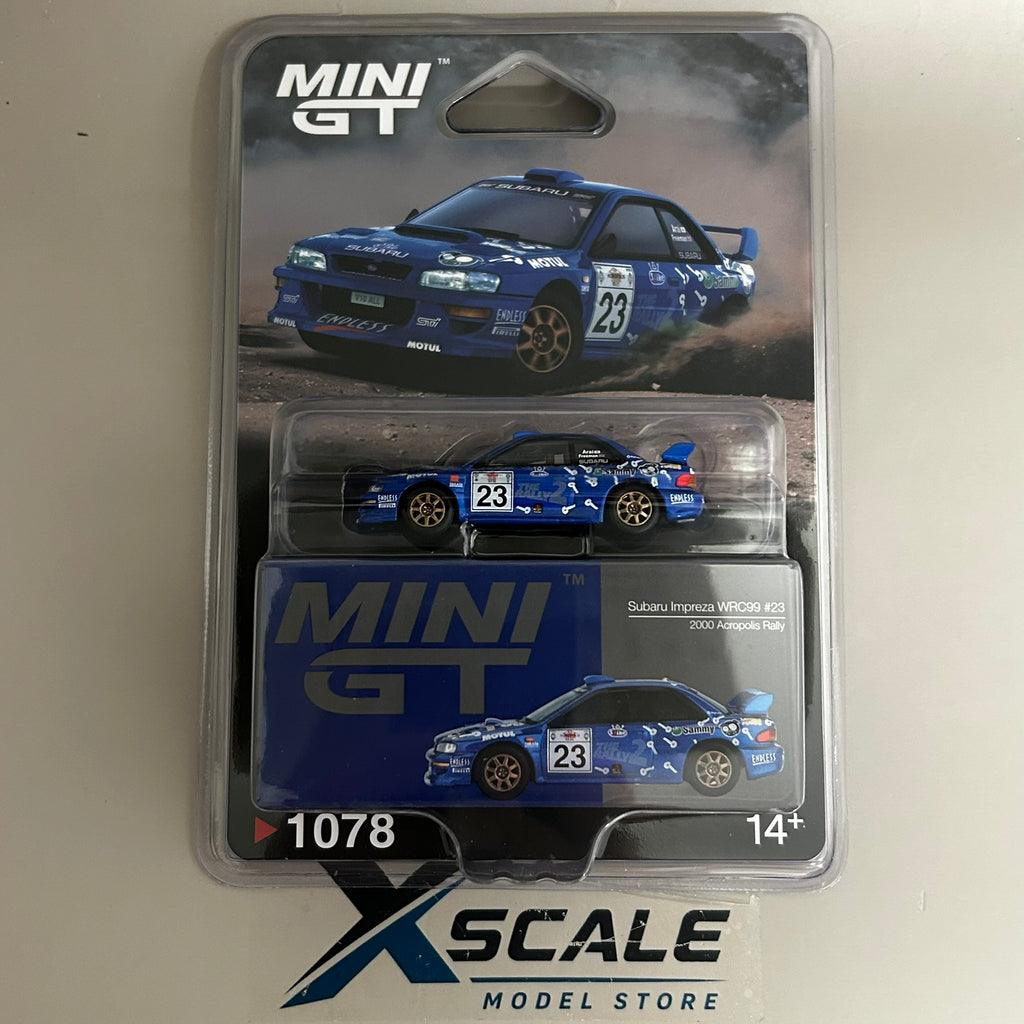Mini GT 1/64 #1078 Subaru Impreza WRC99 #23 Rally