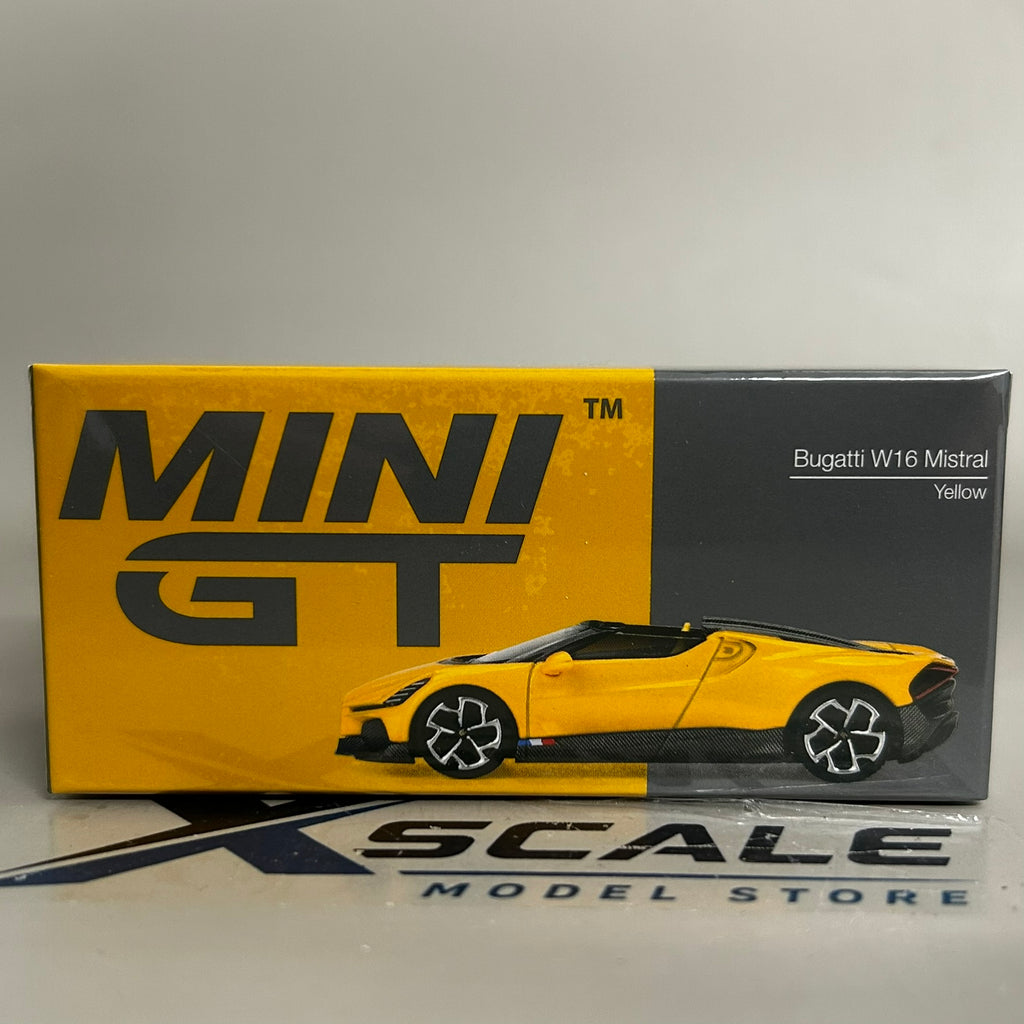 Mini GT 1/64 #1137 Bugatti W16 Mistral Yellow