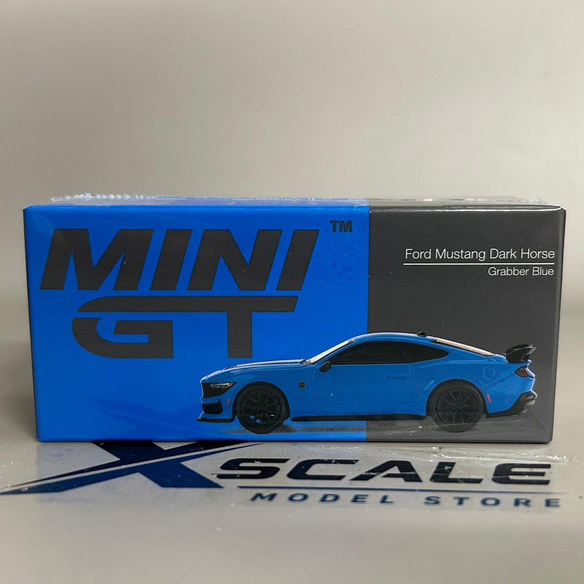 Mini GT 1/64 #1141 Ford Mustang Dark Horse Blue