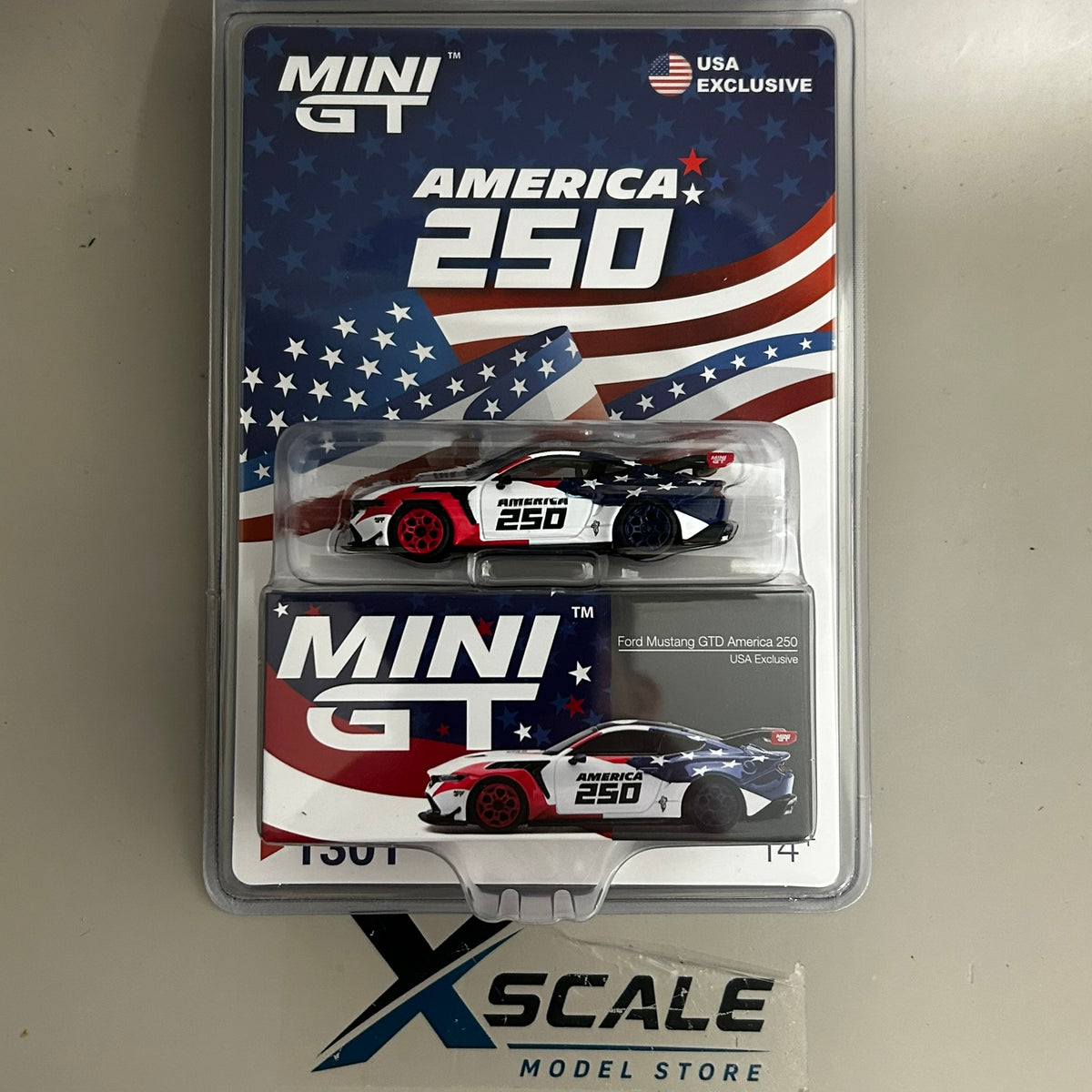 Mini GT 1/64 #1301 Fors Mustang GTD America 250 USA Exclusive