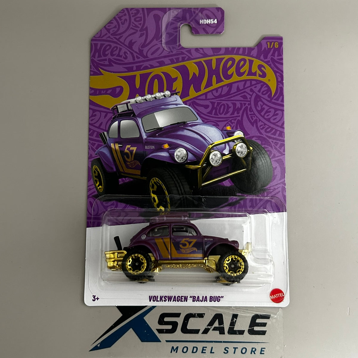 Silver Series Hot Wheels 1/64 57th Anniversary Volkswagen Baja Bug