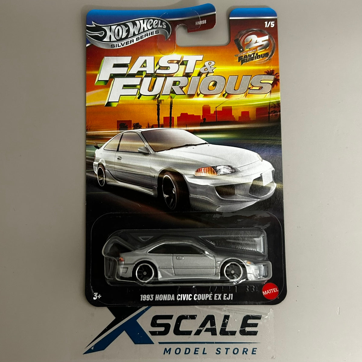 Fast & Furious Hot Wheels 1/64 Honda Civic 1993