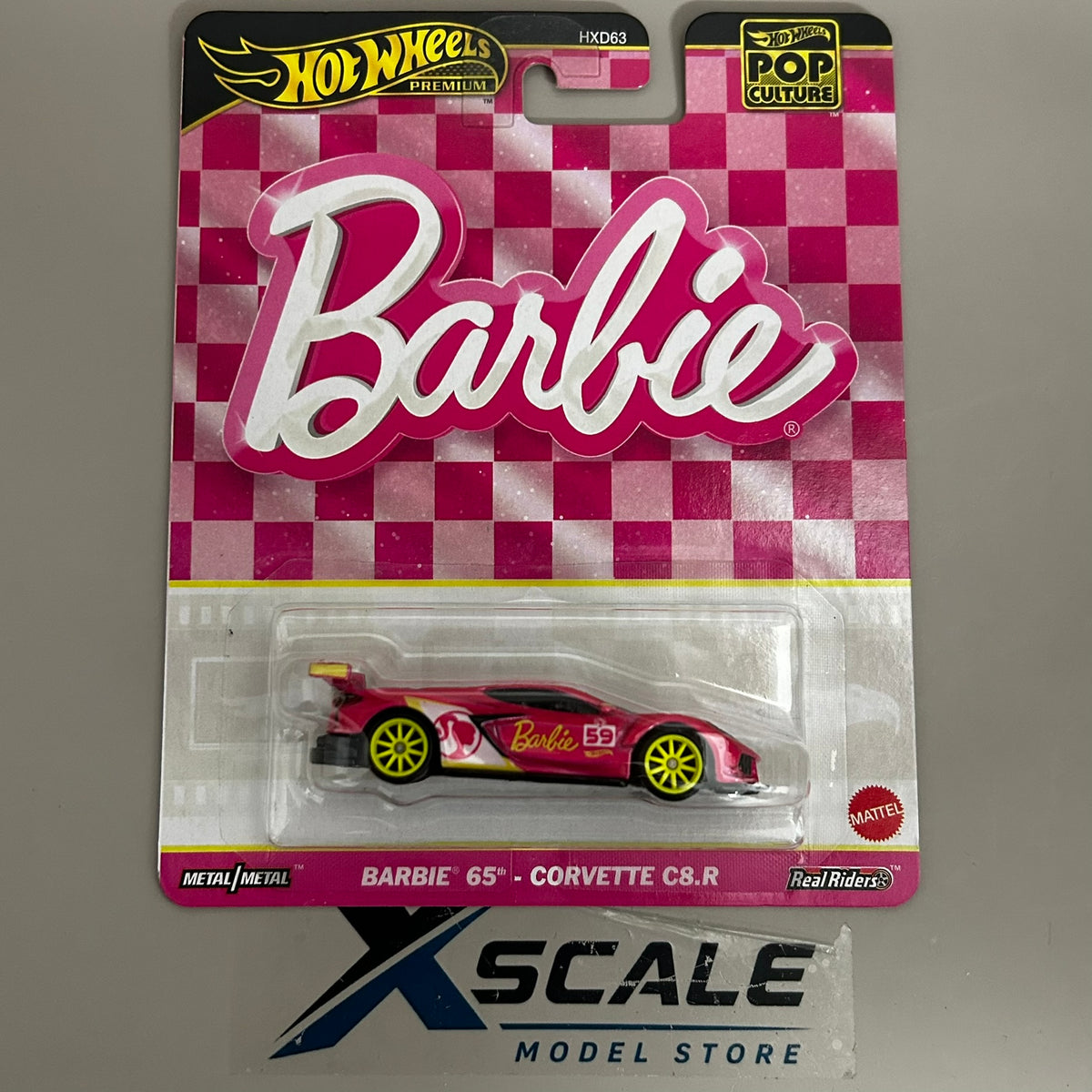 Premium Hot Wheels Pop Culture 1/64 Barbie 65 Corvette C8.R