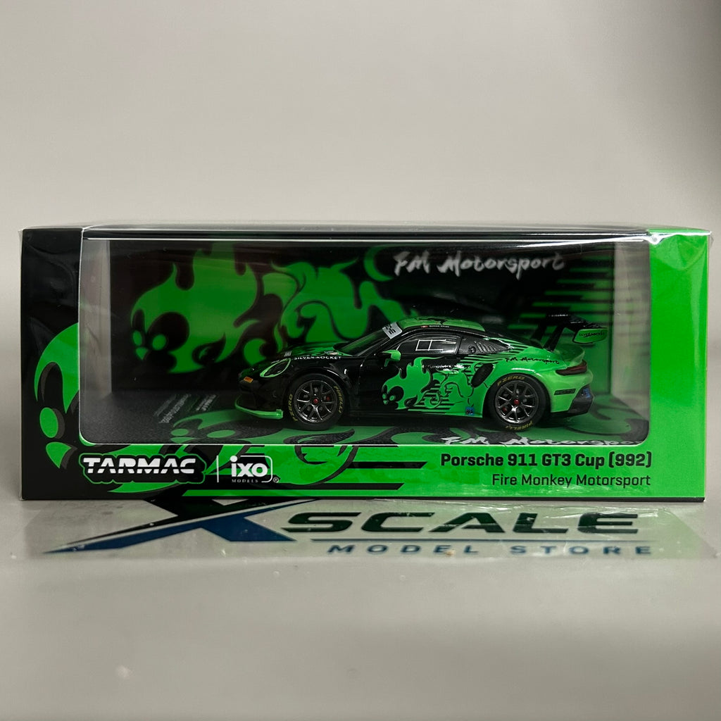 Tarmac Works 1/64 Porsche 911 GT3 Cup 992 Fire Monkey Motorsport