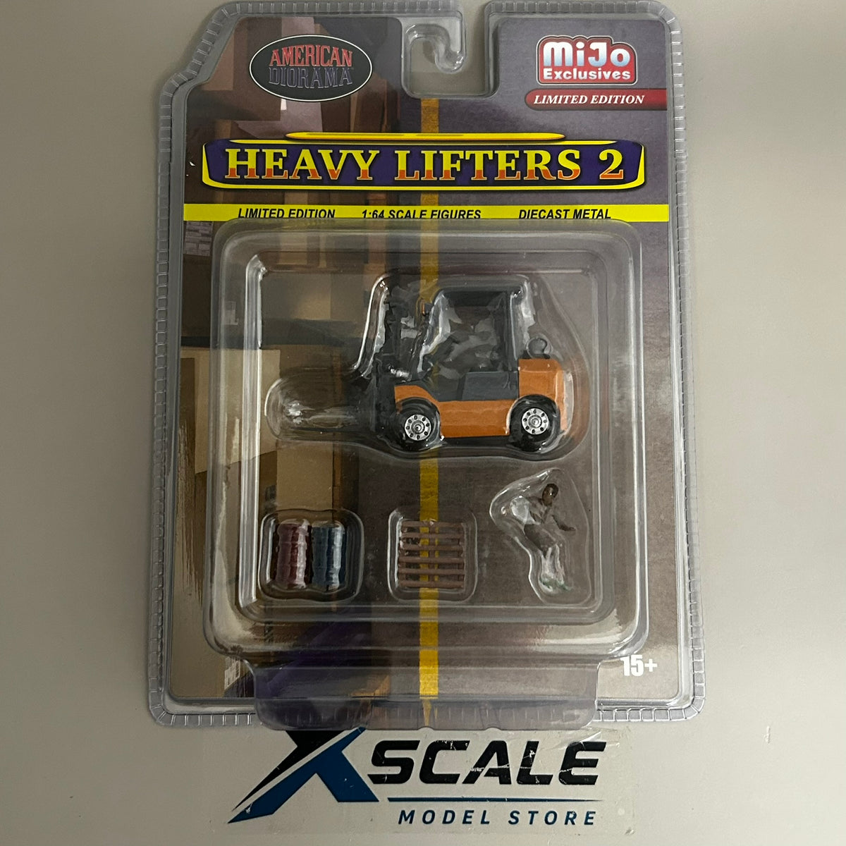 American Diorama 1/64 Forklift Set & Figurines Set 2 Limited Edition