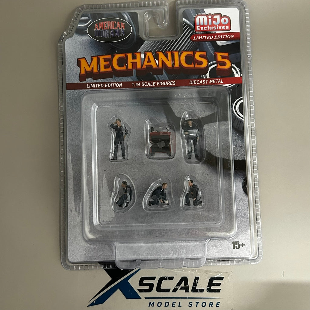 American Diorama 1/64 Figurines Mechanics 5 Limited Edition