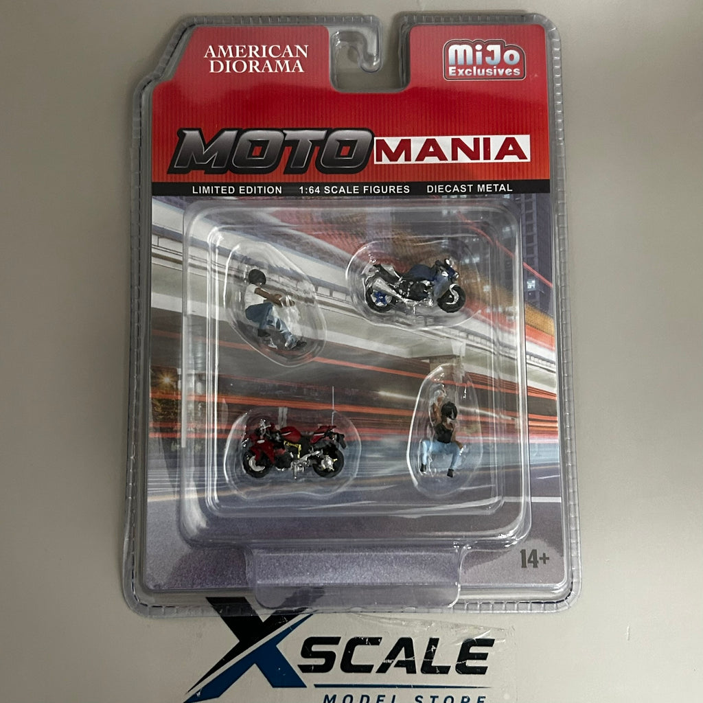 American Diorama 1/64 Figures & Motorbikes Moto Mania