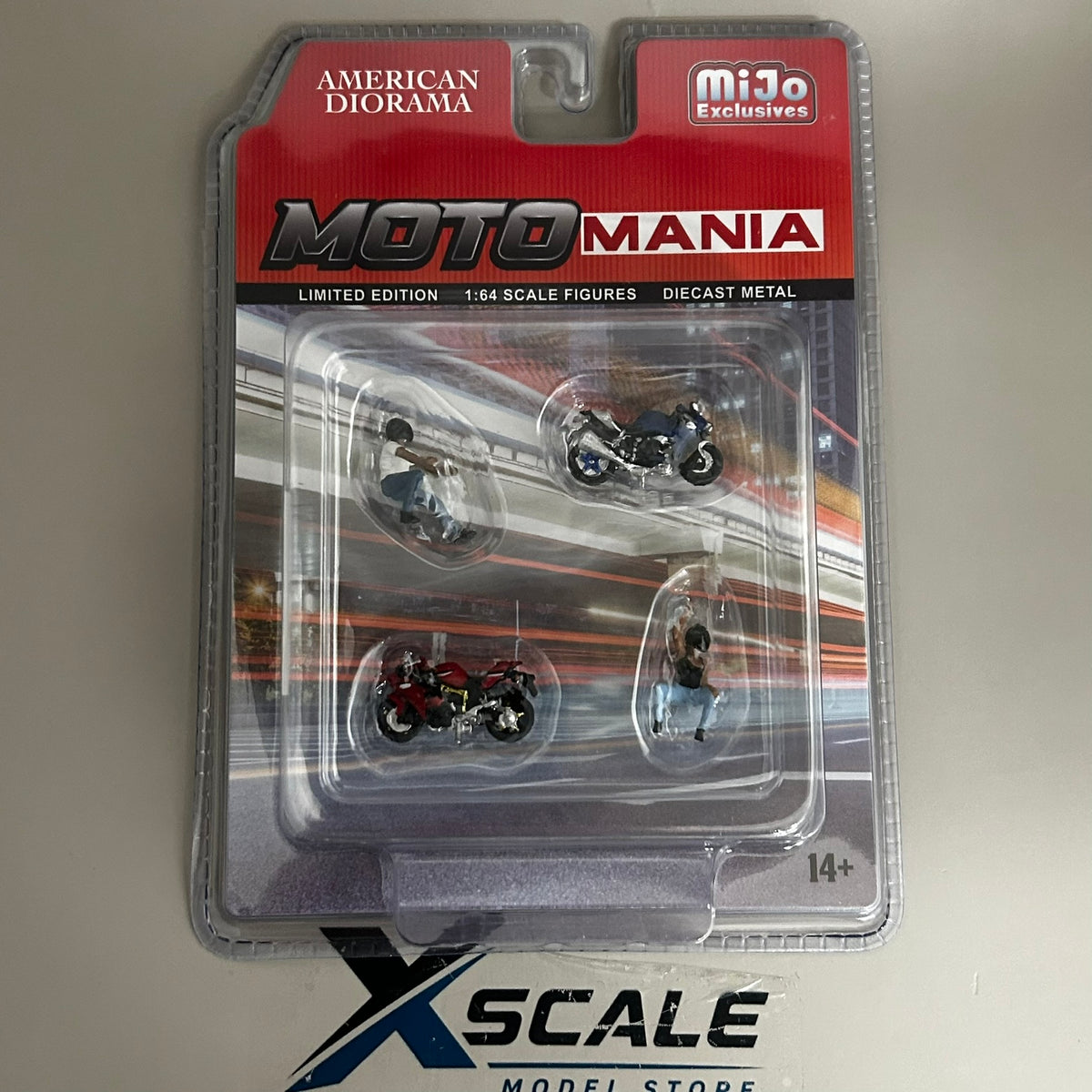 American Diorama 1/64 Figures & Motorbikes Moto Mania
