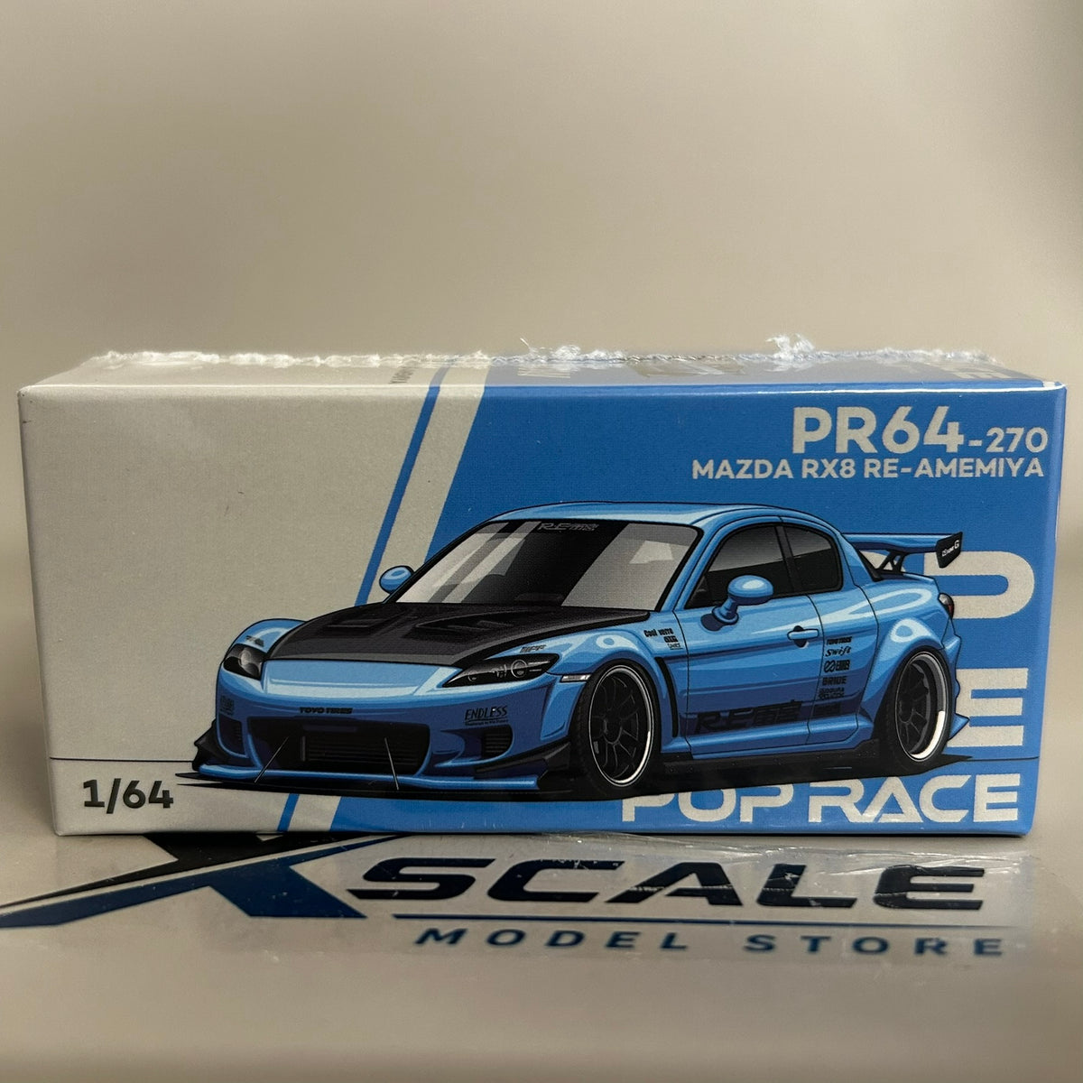 Pop Race 1/64 #270 Mazda RX8 RE-Amemiya