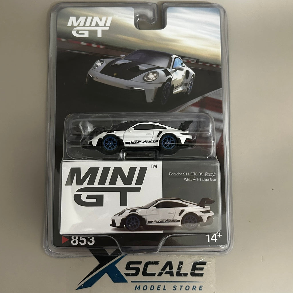 Mini GT 1/64 #853 Porsche 911 GT3 RS White