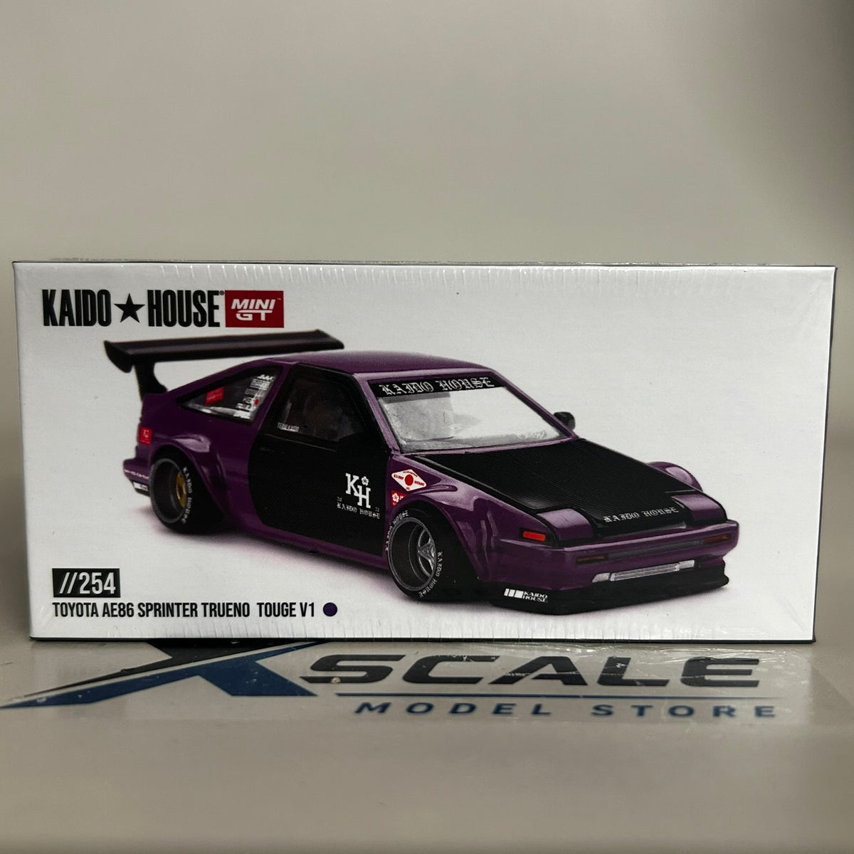 Mini GT Kaido House 1/64 #254 Toyota AE86 Sprinter Trueno Touge V1