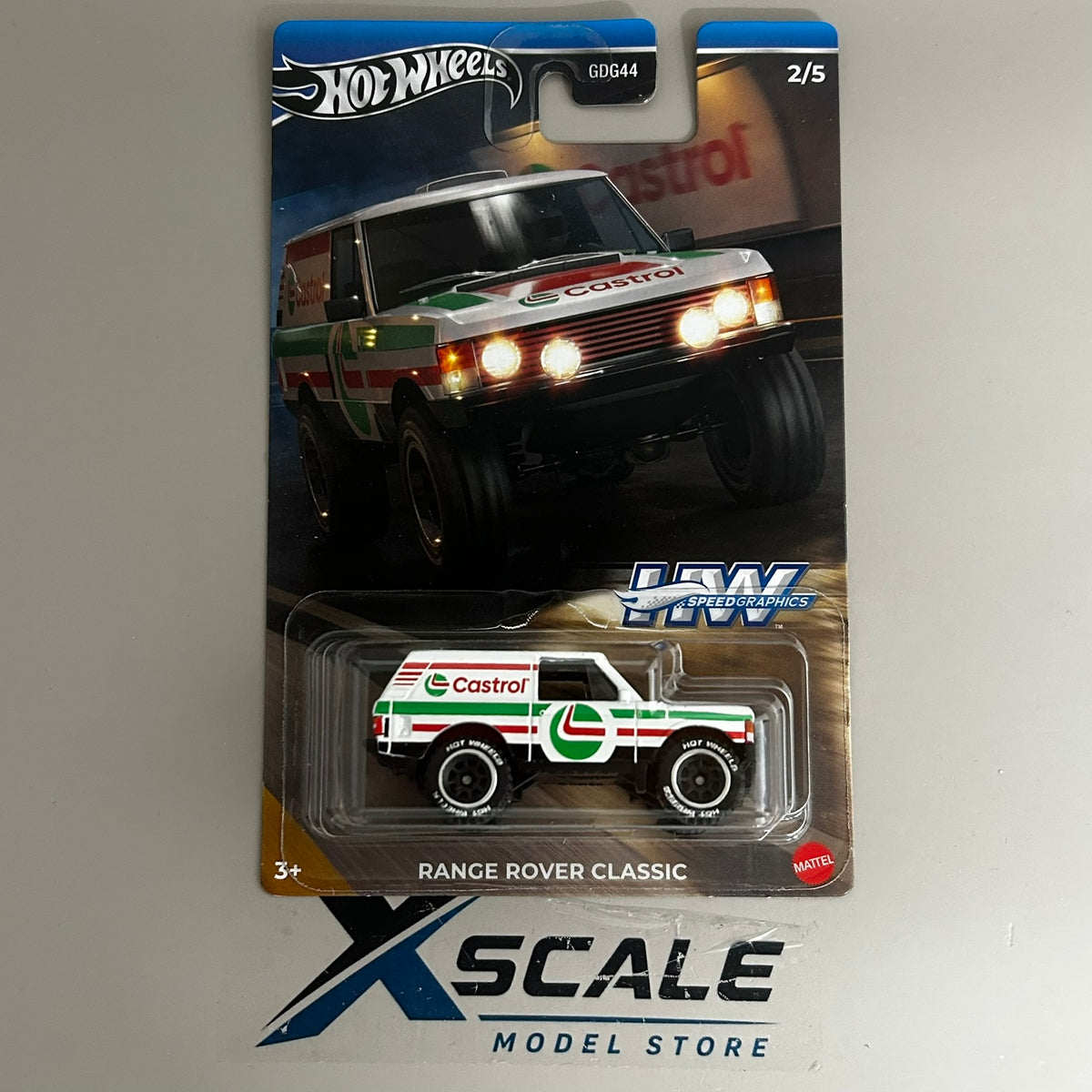 Silver Series Hot Wheels 1/64 Speed Graphics Range Rover Classic