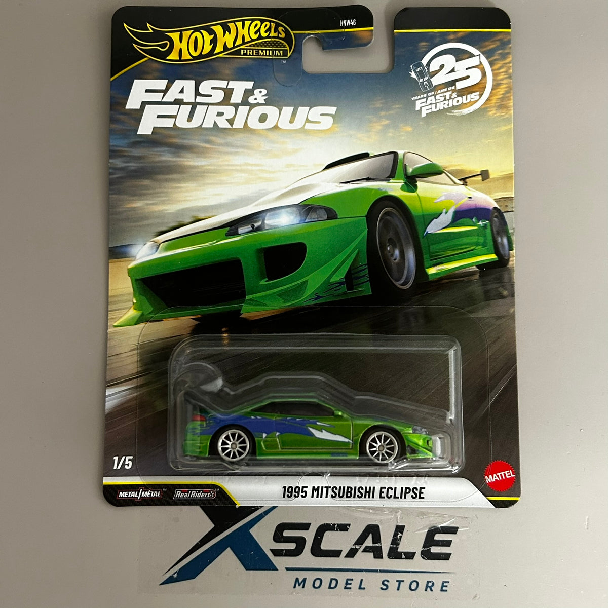 Premium Fast & Furious Hot Wheels 1/64 1995 Mitsubishi Eclipse *CHASE*