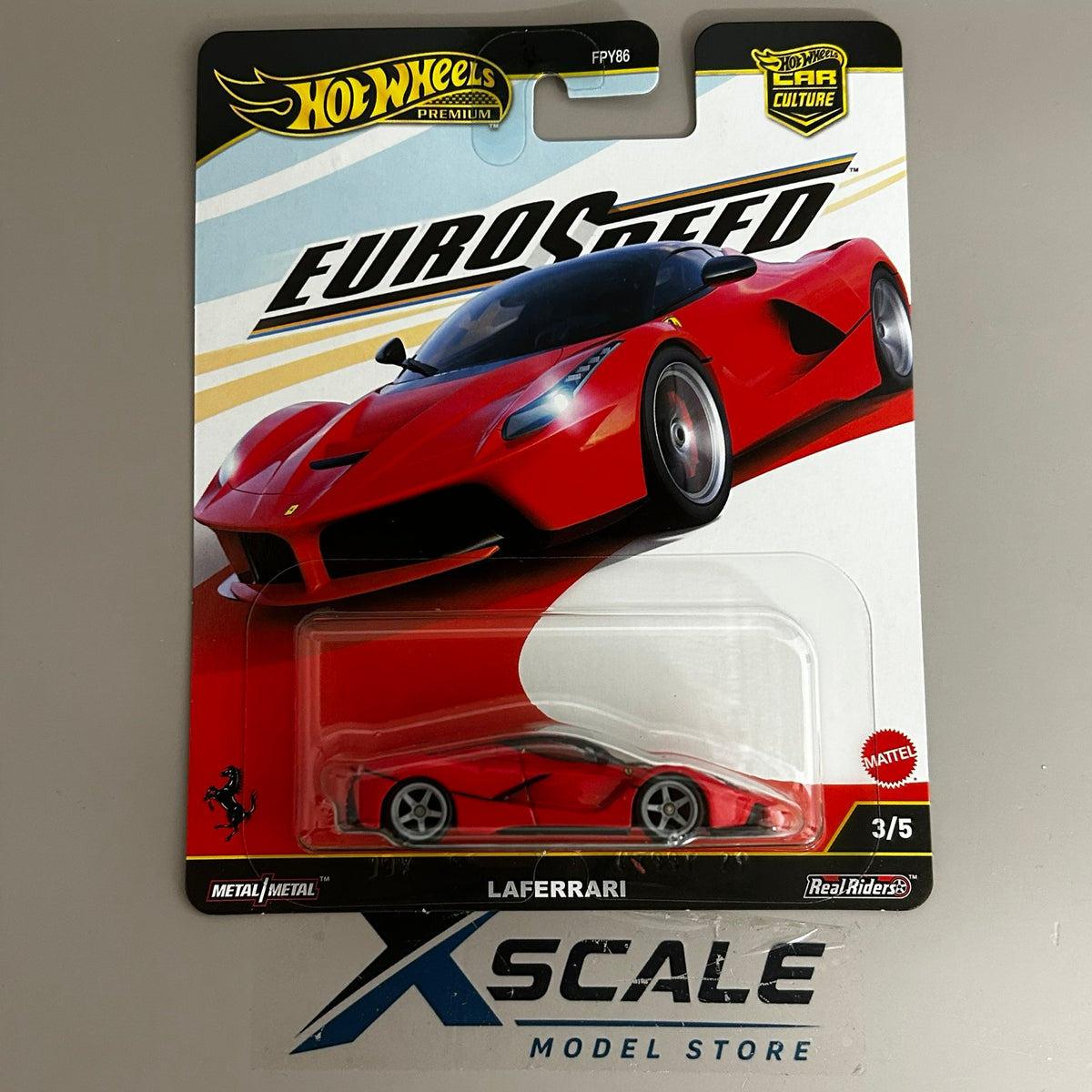 Premium Hot Wheels 1/64 Car Culture Euro Speed Ferrari LaFerrari