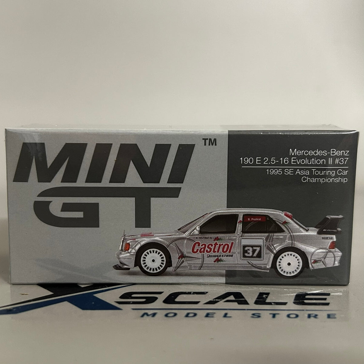 Mini GT 1/64 #1125 Mercedes Benz 190E #37 1995 Asia Touring