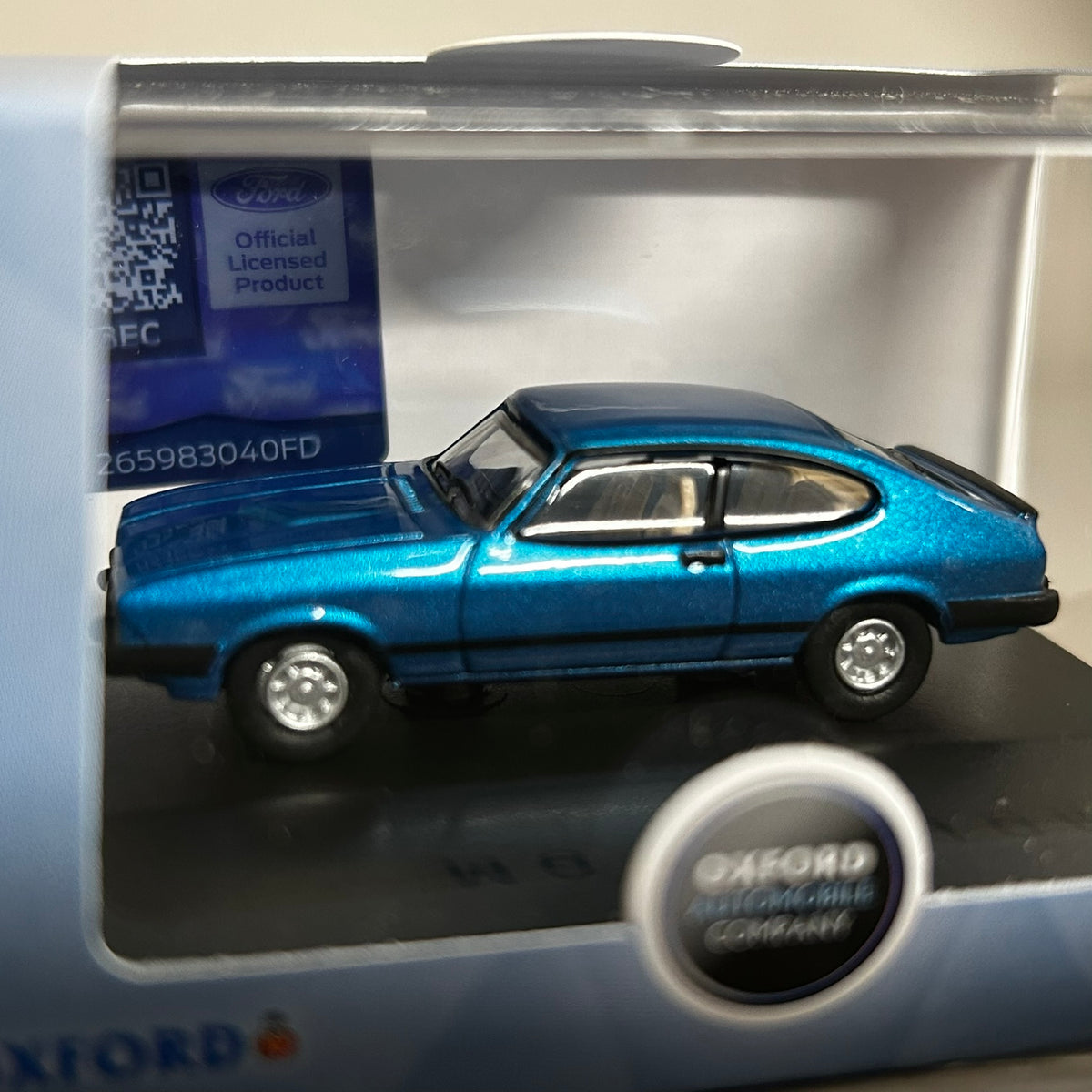 Oxford Diecast 1/76 Ford Capri MKII Blue