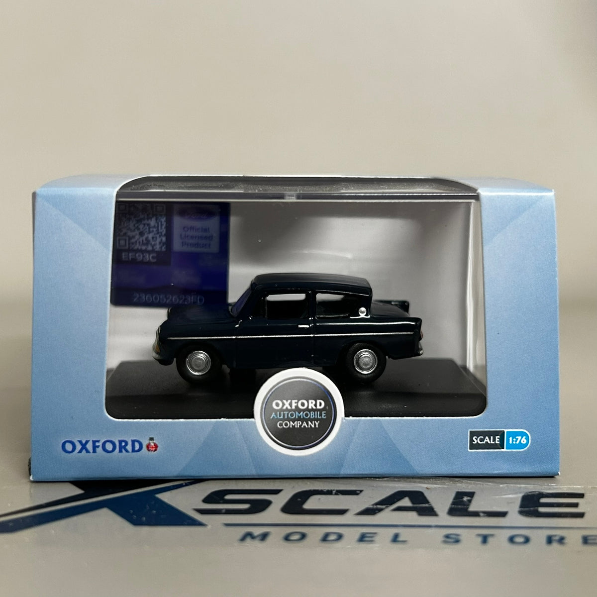 Oxford Diecast 1/76 Ford Anglia Ambassador Blue