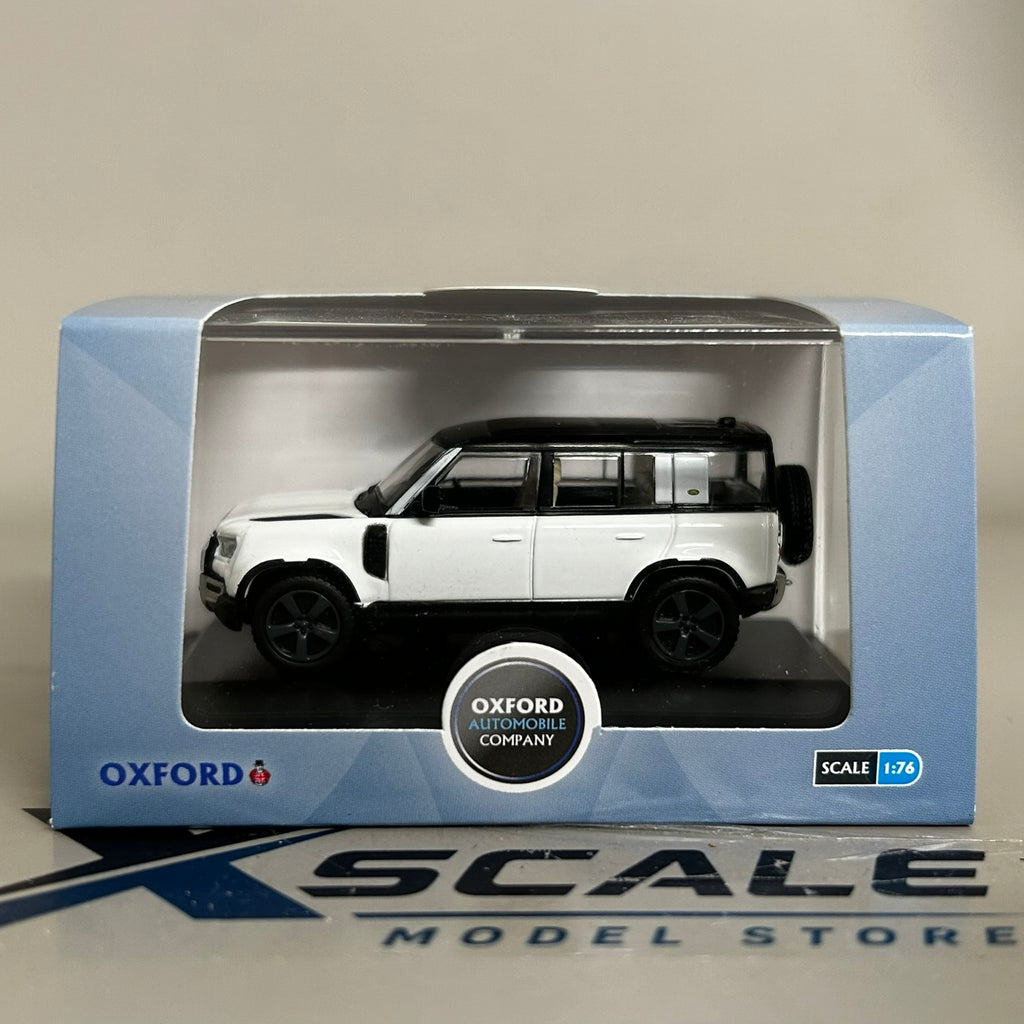 Oxford Diecast 1/76 Land Rover Defender 110 White