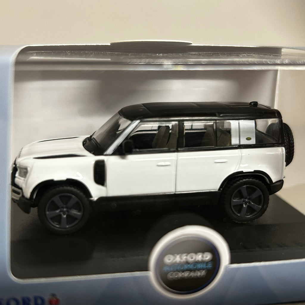 Oxford Diecast 1/76 Land Rover Defender 110 White