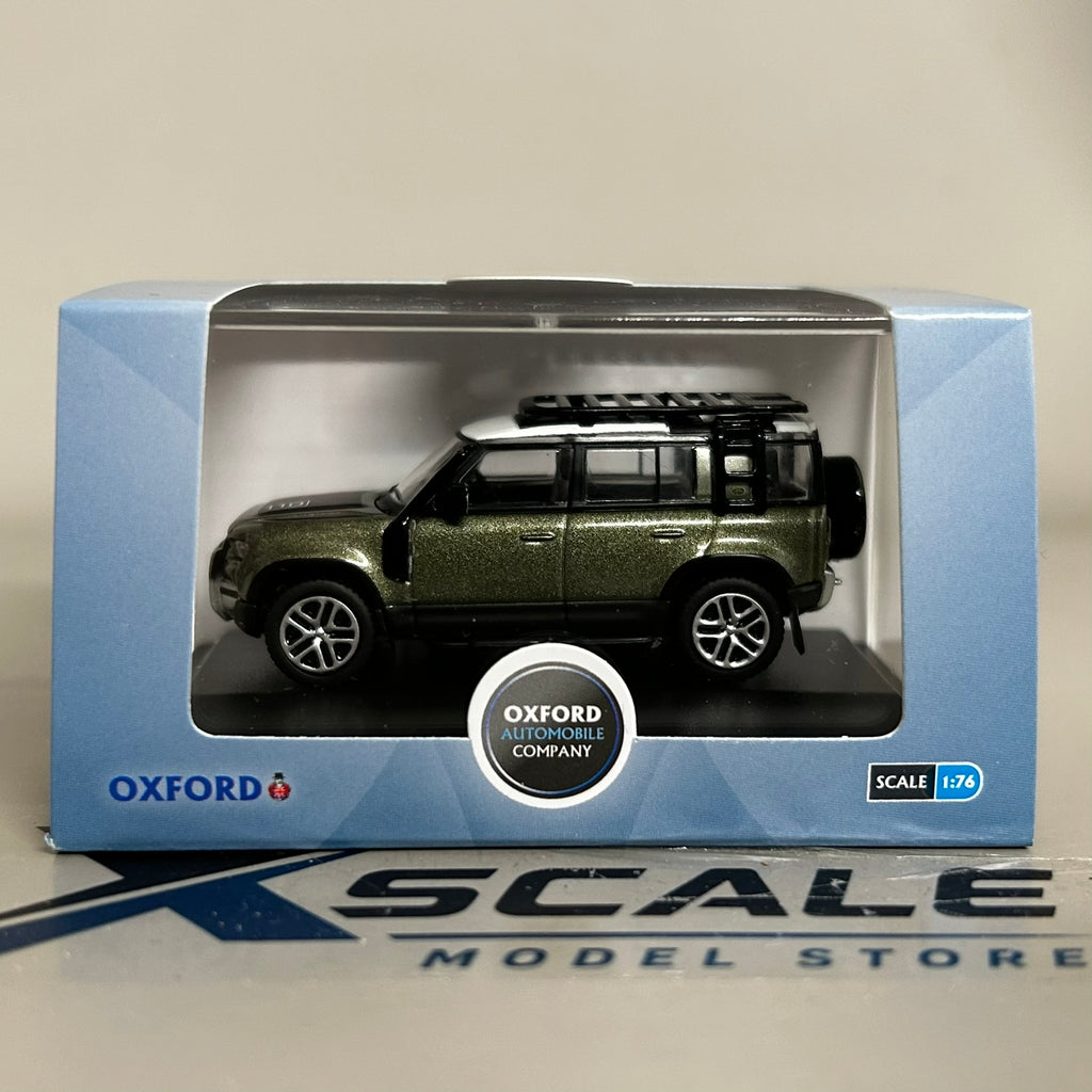 Oxford Diecast 1/76 Land Rover Defender 110X Green