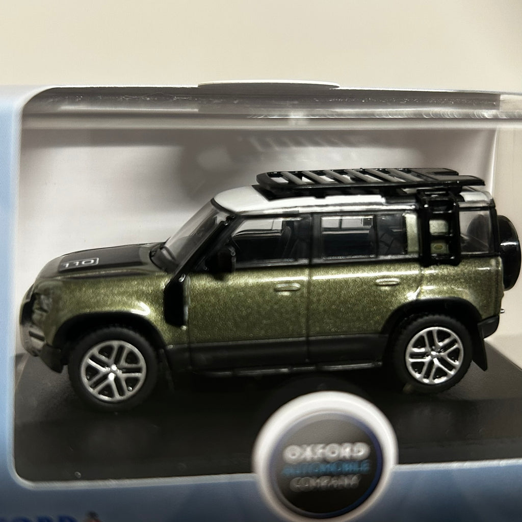 Oxford Diecast 1/76 Land Rover Defender 110X Green