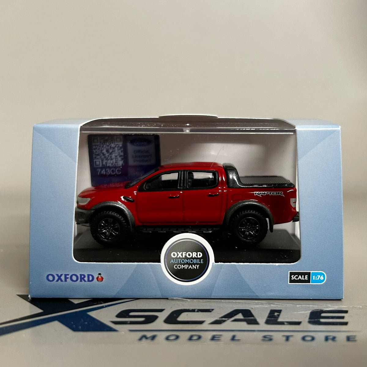 Oxford Diecast 1/76 Ford Ranger Raptor Red