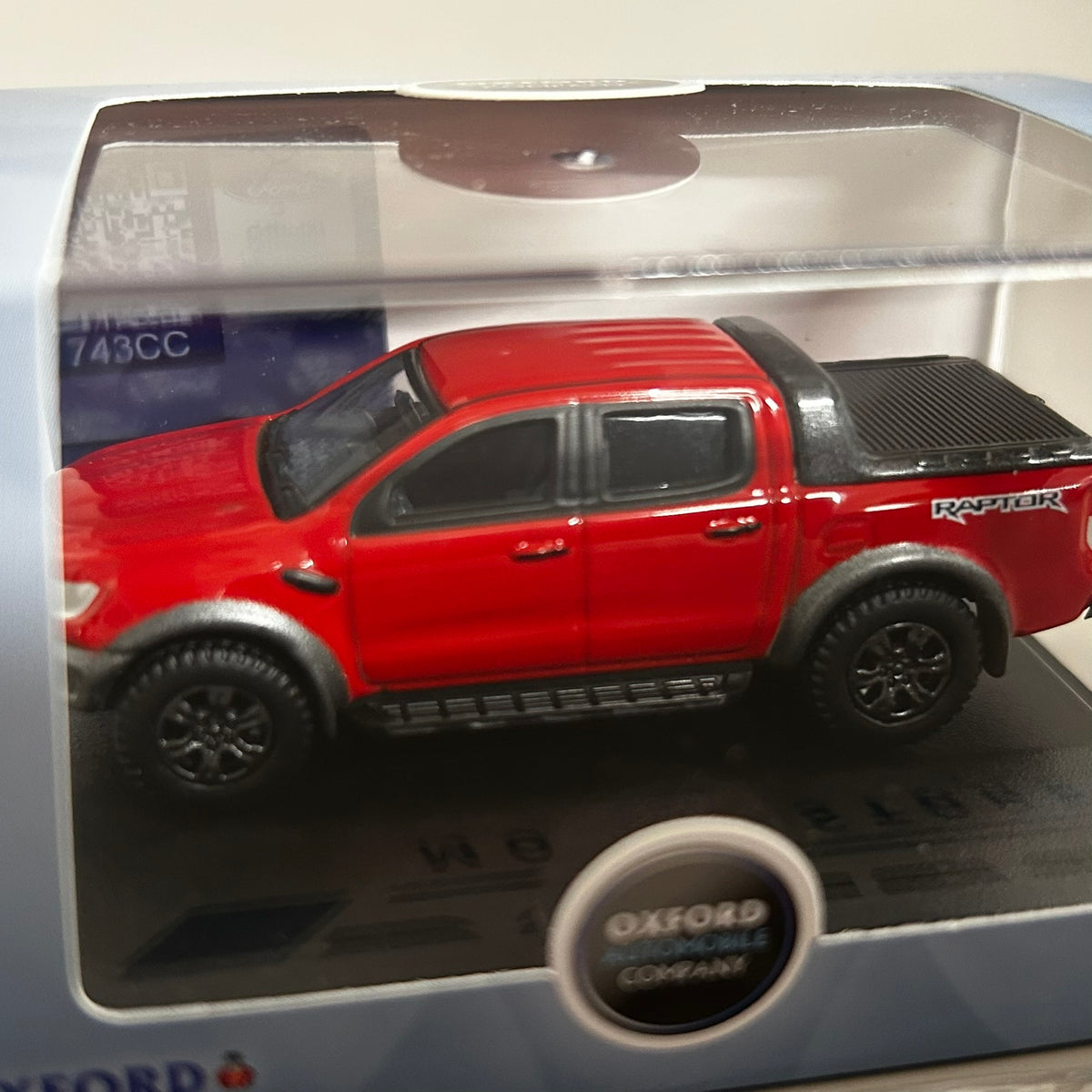 Oxford Diecast 1/76 Ford Ranger Raptor Red