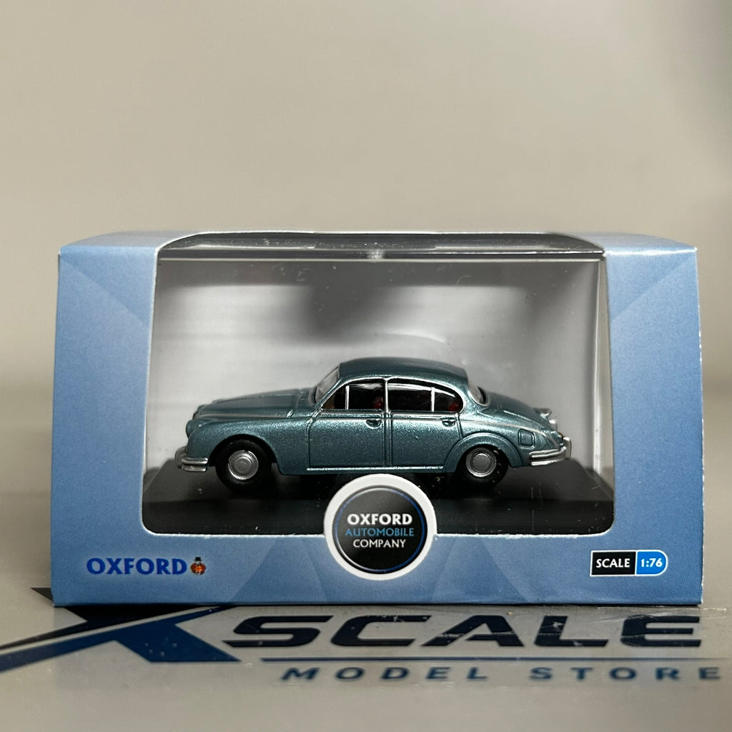 Oxford Diecast 1/76 Jaguar MK2 Silver Blue