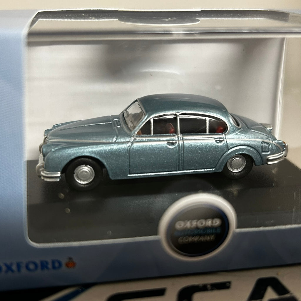 Oxford Diecast 1/76 Jaguar MK2 Silver Blue
