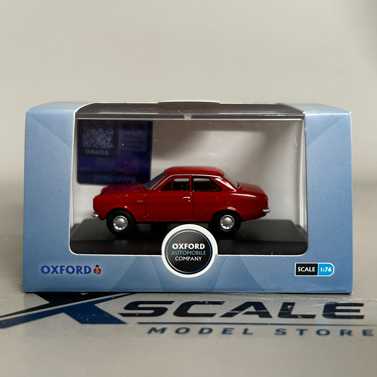 Oxford Diecast 1/76 Ford Escort MK1 Red