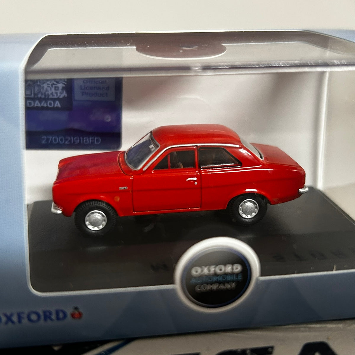 Oxford Diecast 1/76 Ford Escort MK1 Red