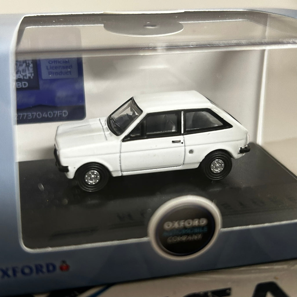 Oxford Diecast 1/76 Ford Fiesta MK1 White