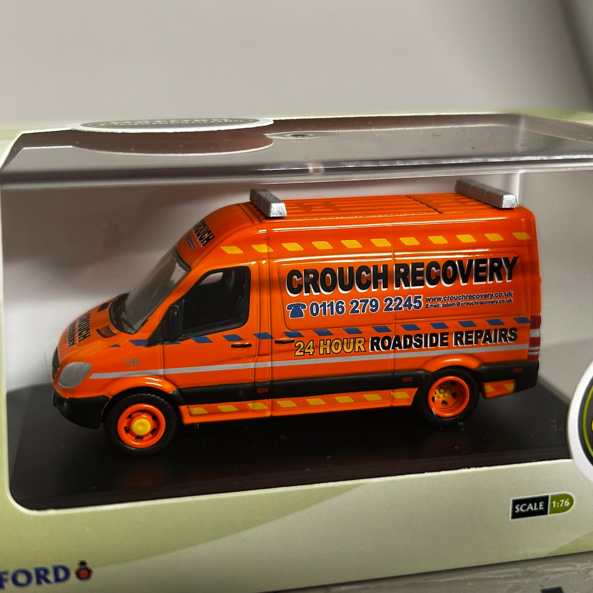 Oxford Diecast 1/76 Mercedes Sprinter Van Crouch Recovery