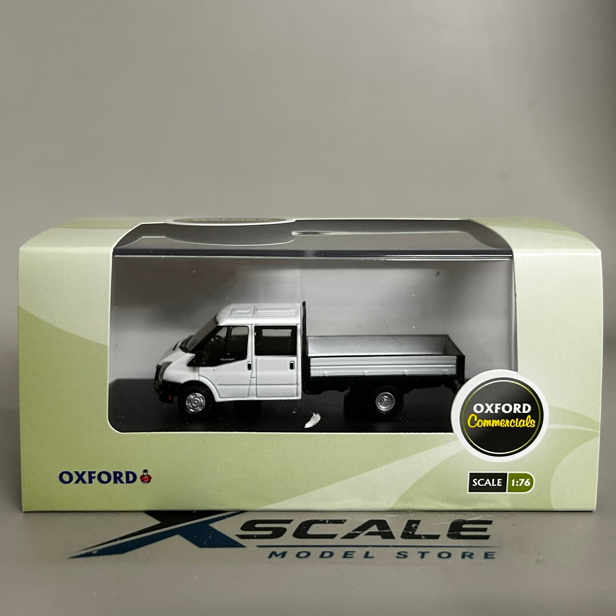 Oxford Diecast 1/76 Ford Transit Dropside White