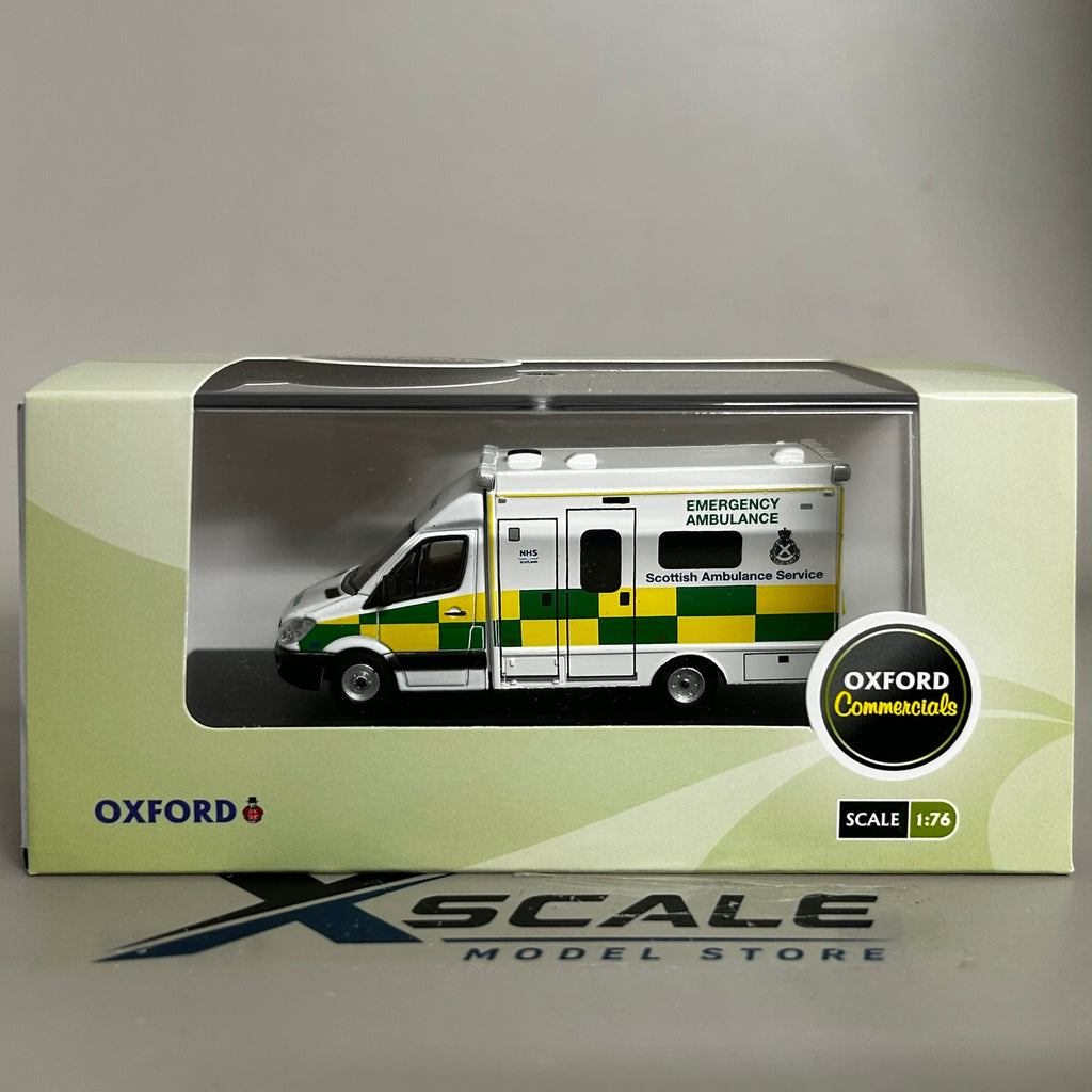 Oxford Diecast 1/76 Mercedes Ambulance Scottish Service