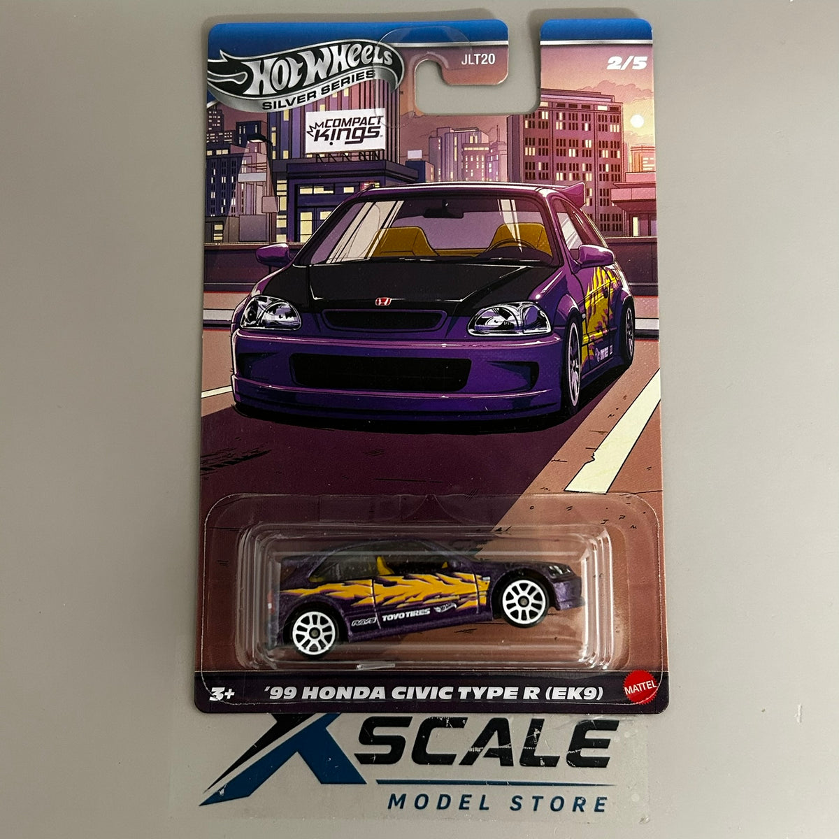Silver Series Hot Wheels 1/64 Compact Kings Honda Civic 99 EK9