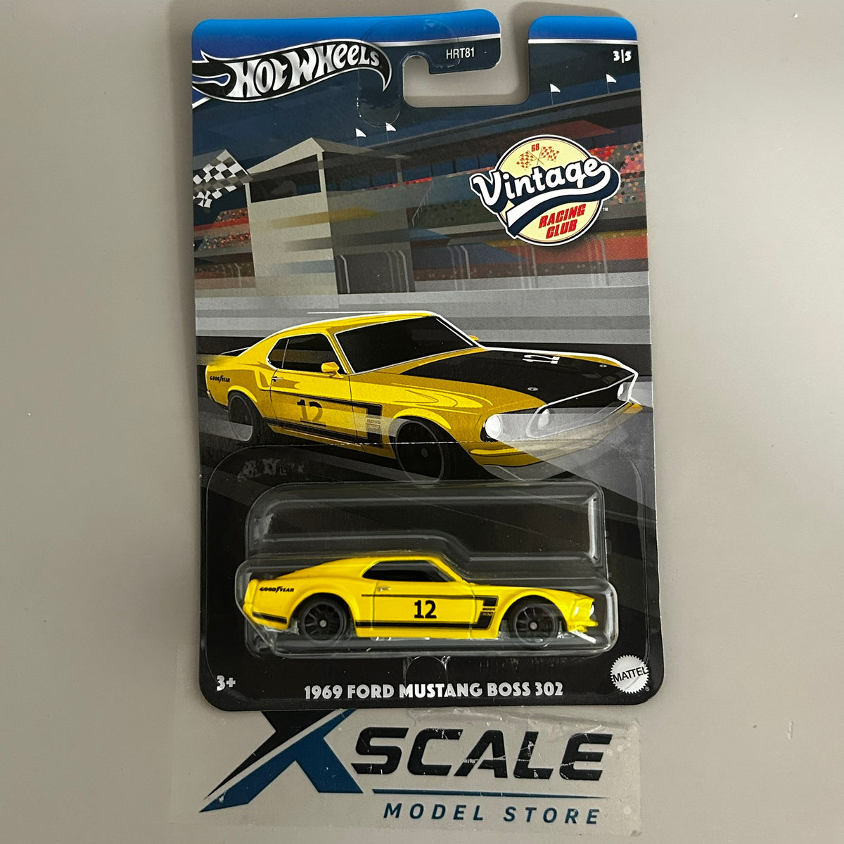 Silver Series Hot Wheels 1/64 Vintage Ford Mustang Boss 302 1969