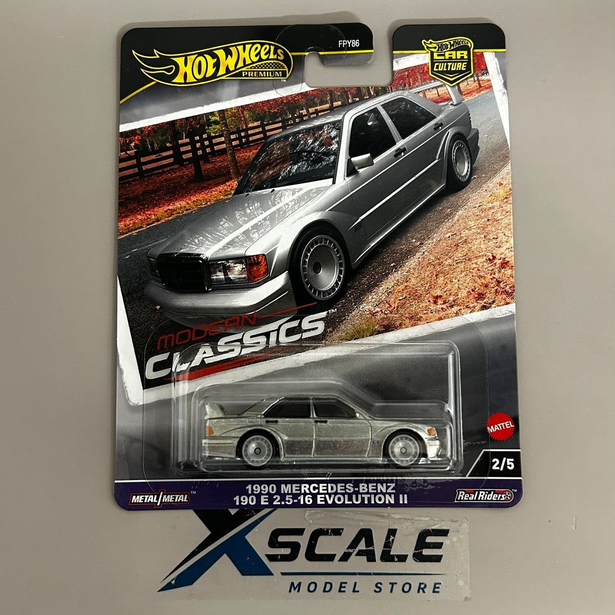 Premium Hot Wheels 1/64 Car Culture Classics Mercedes Benz 190E