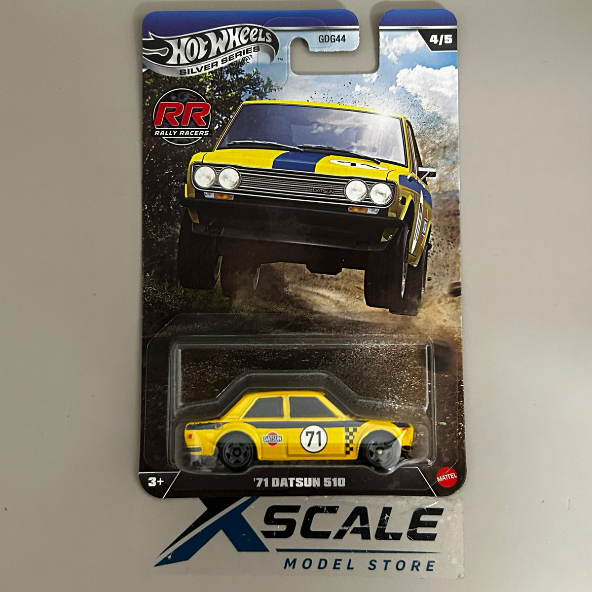 Silver Series Hot Wheels 1/64 Rally Racers Datsun 510