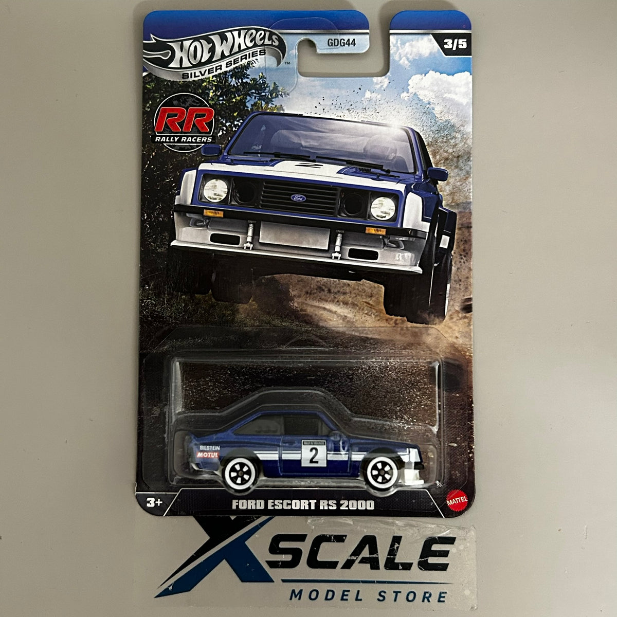 Silver Series Hot Wheels 1/64 Rally Racers Ford Escort RS 2000
