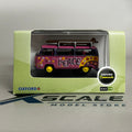 Oxford Diecast 1/76 Volkswagen Minibus Surfboards Flower Power
